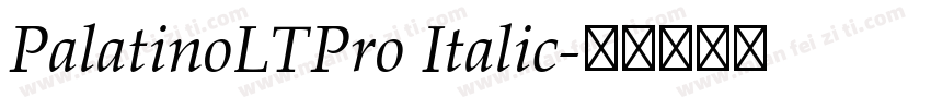 PalatinoLTPro Italic字体转换